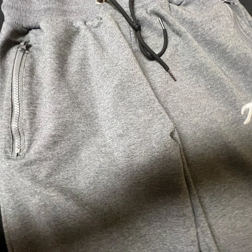 PIDOGYM MENS SLIM JOGGERS-TAPERED SWEATPANTS WITH RIBBED CUFFS  LARGE MED GRAY